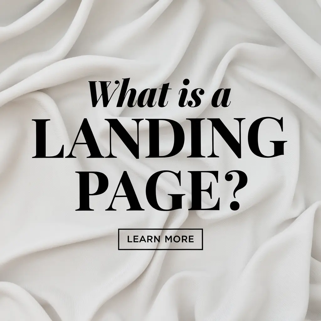 What is a landing page?